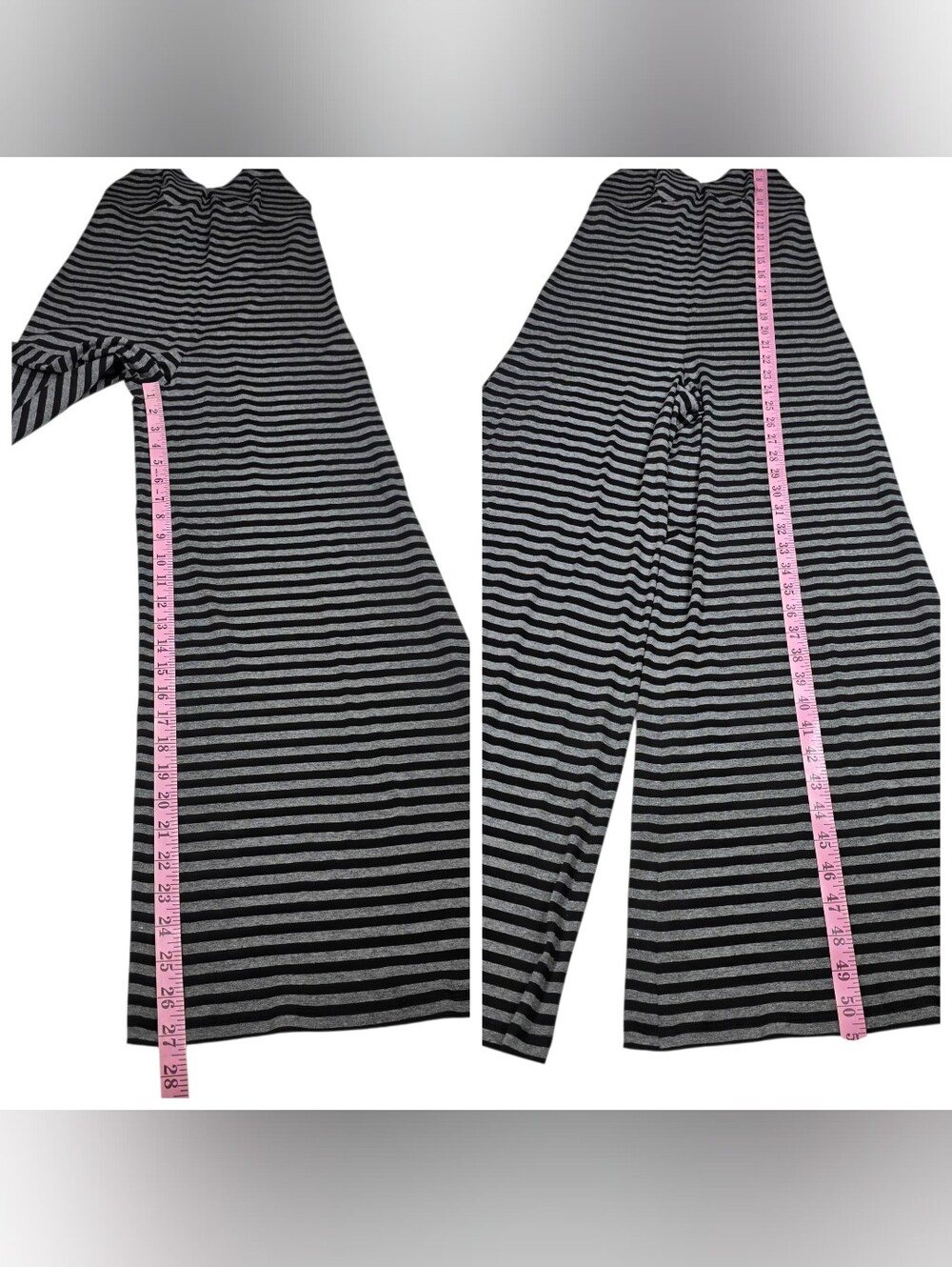 NORMA KAMALI Slip Striped Stretch-jersey Jumpsuit In Black/grey - Picture 7 of 15